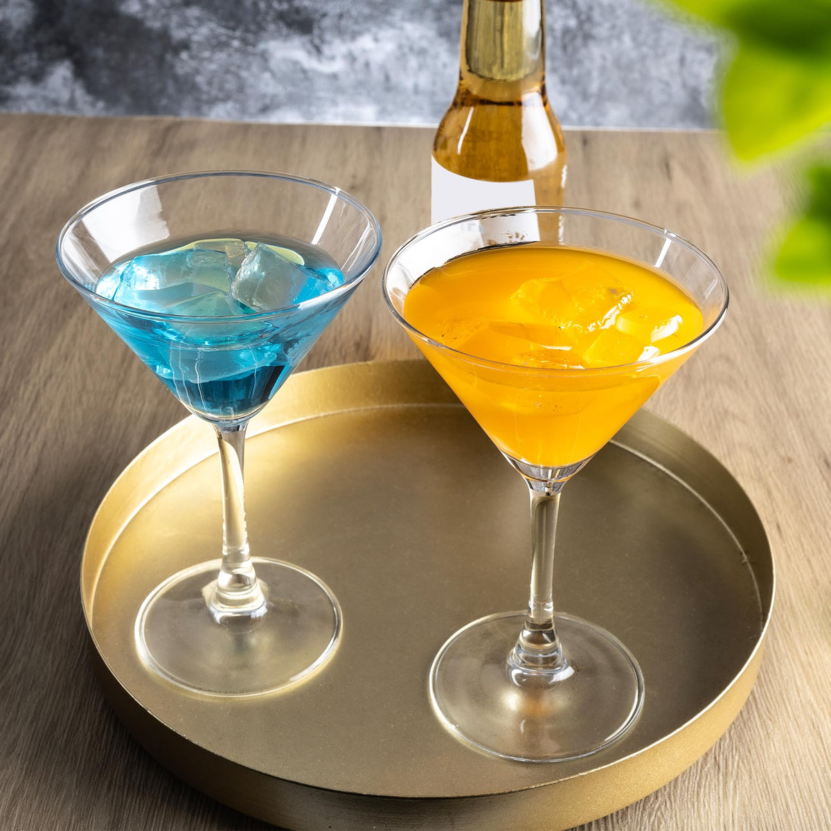 Martini Glasses Set of 7, 6 oz Reusable Cocktail Glasses with Stem S7925