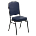 Silver Vinyl Stackable Banquet Chair O5535