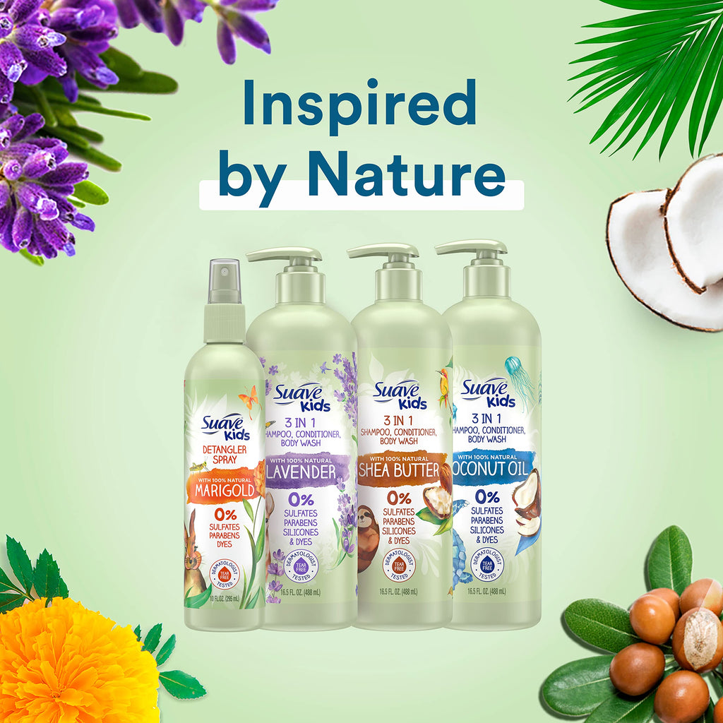 3 in 1 Shampoo Conditioner Body Wash with Coconut Oil 16.5 oz J929132