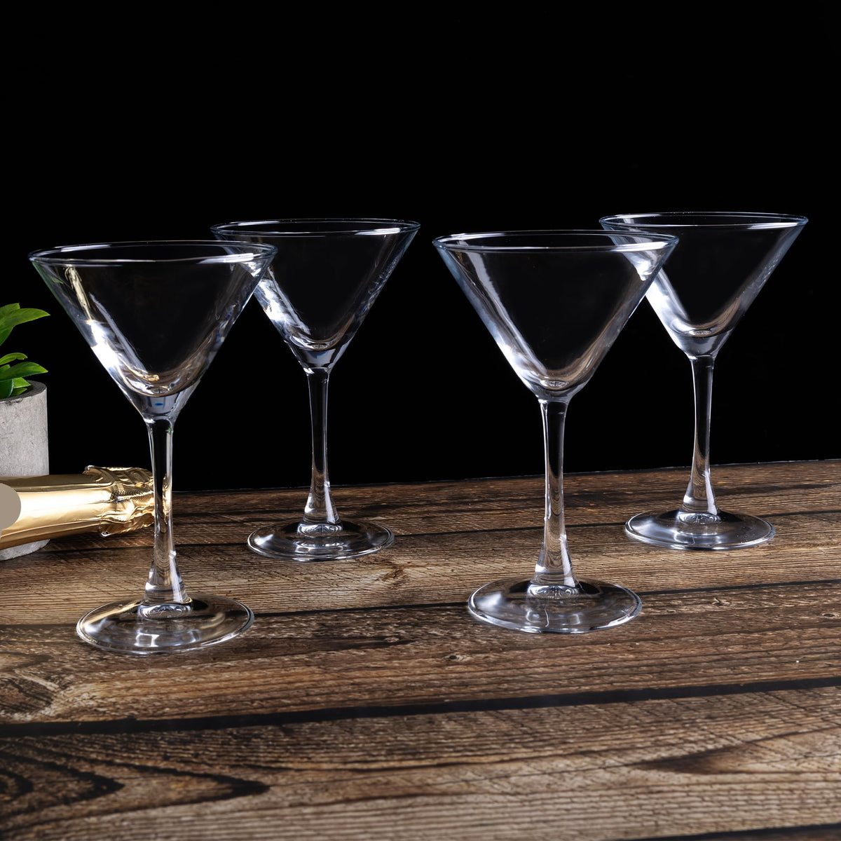 Martini Glasses Set of 7, 6 oz Reusable Cocktail Glasses with Stem S7925