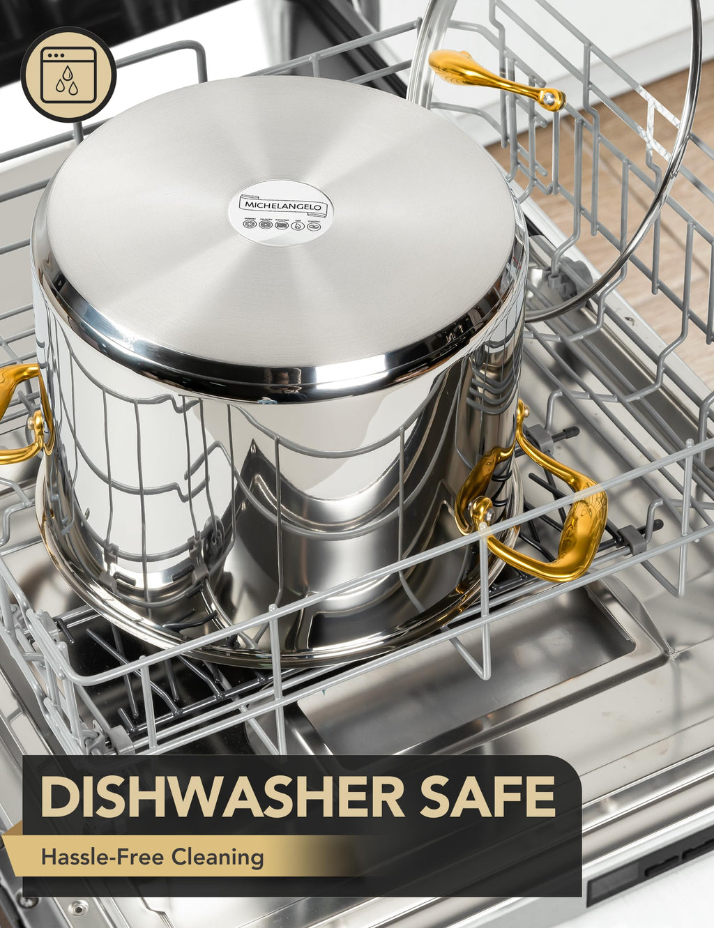 20 Quart Stainless Steel Stock Pot with Lid F12660
