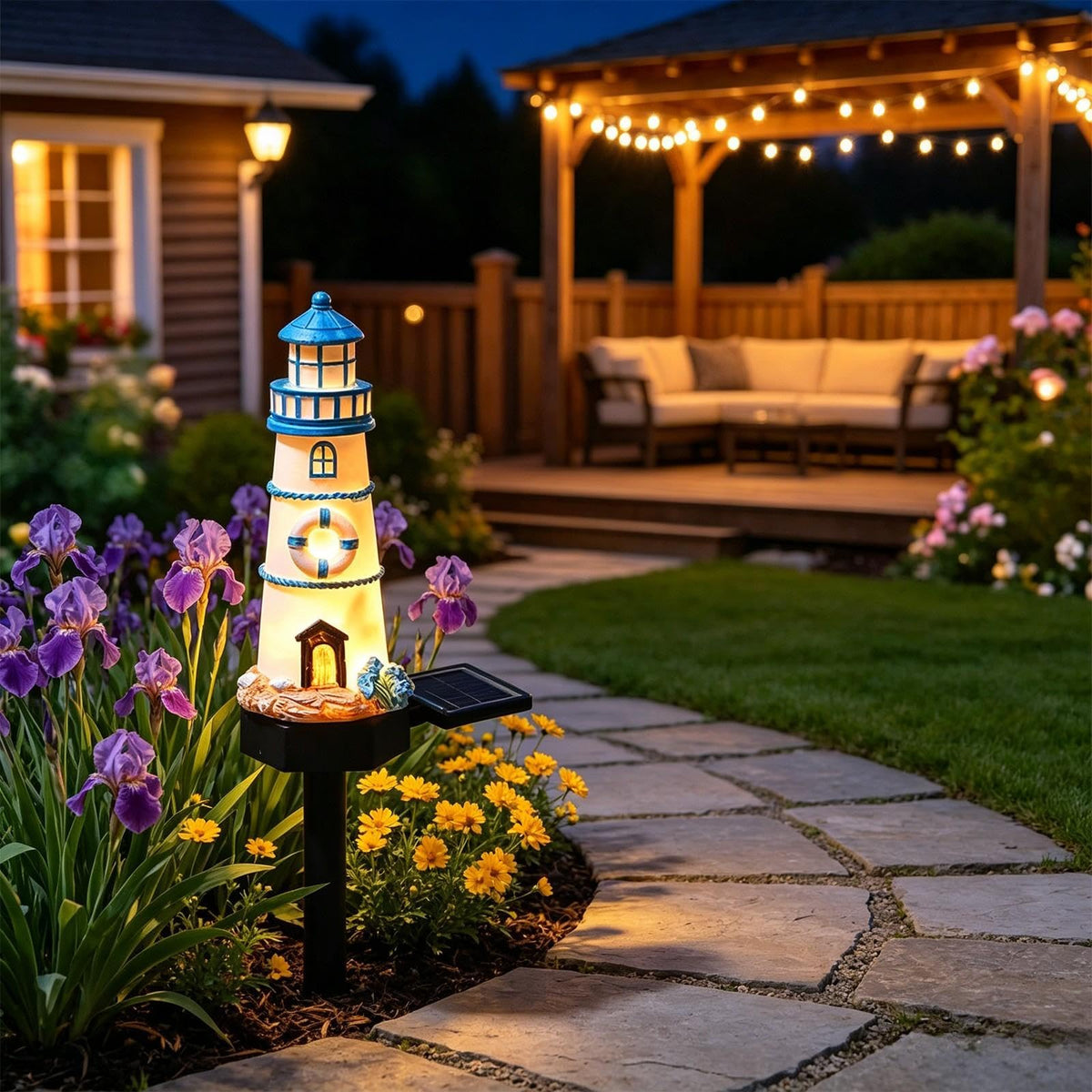 Solar Light Outdoor Waterproof Garden Statue R5271