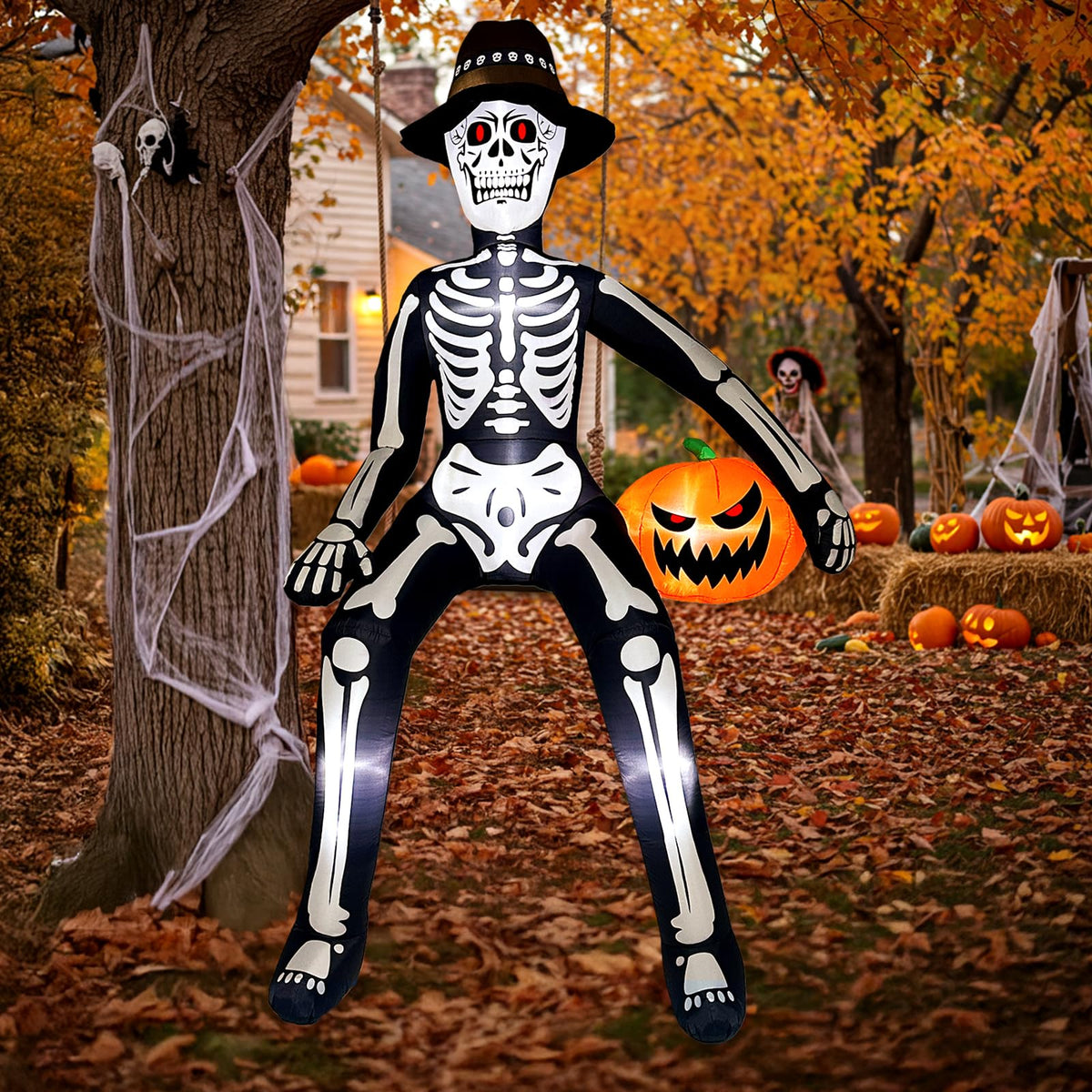 Giant Sitting Skeleton Inflatable N12818