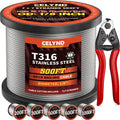 Stainless Steel 500FT 1/8" T316 Wire Rope Cable D782916