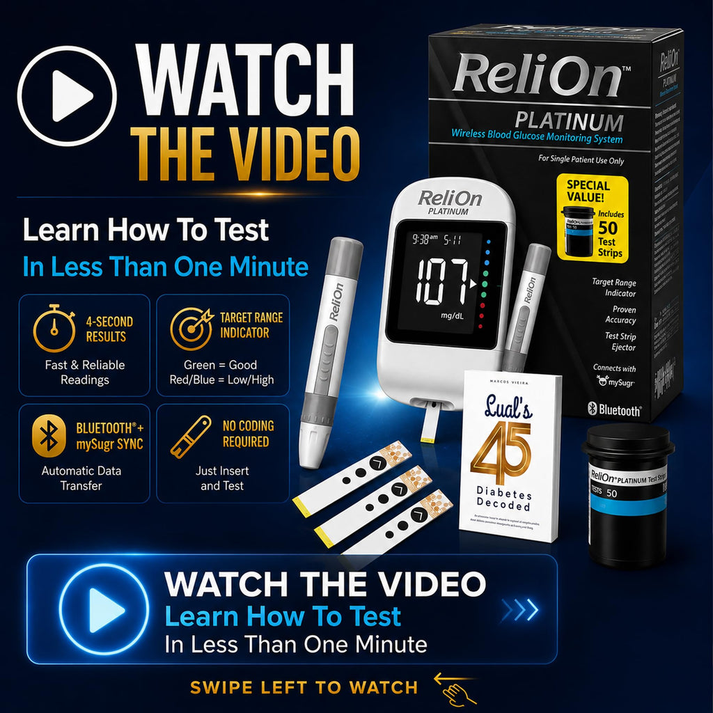 Blood Glucose Monitor Kit with 50 Test Strips T7031