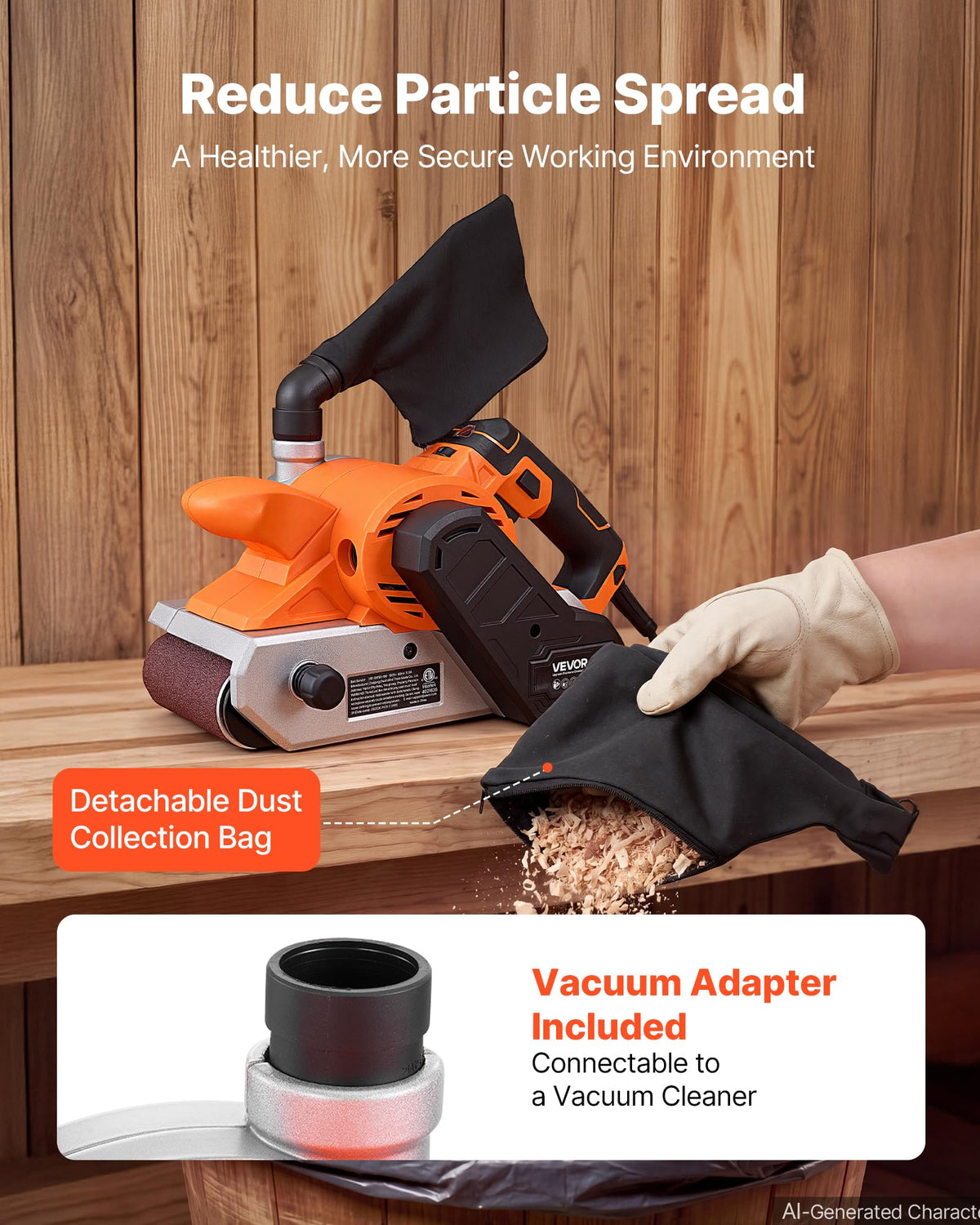 11.5A 4" x 24" Variable Speed Belt Sander H186031
