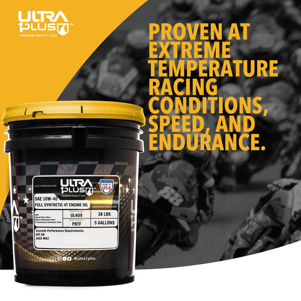 10W-40 Full Synthetic Motorcycle Oil 5 Gallon Pail I4644