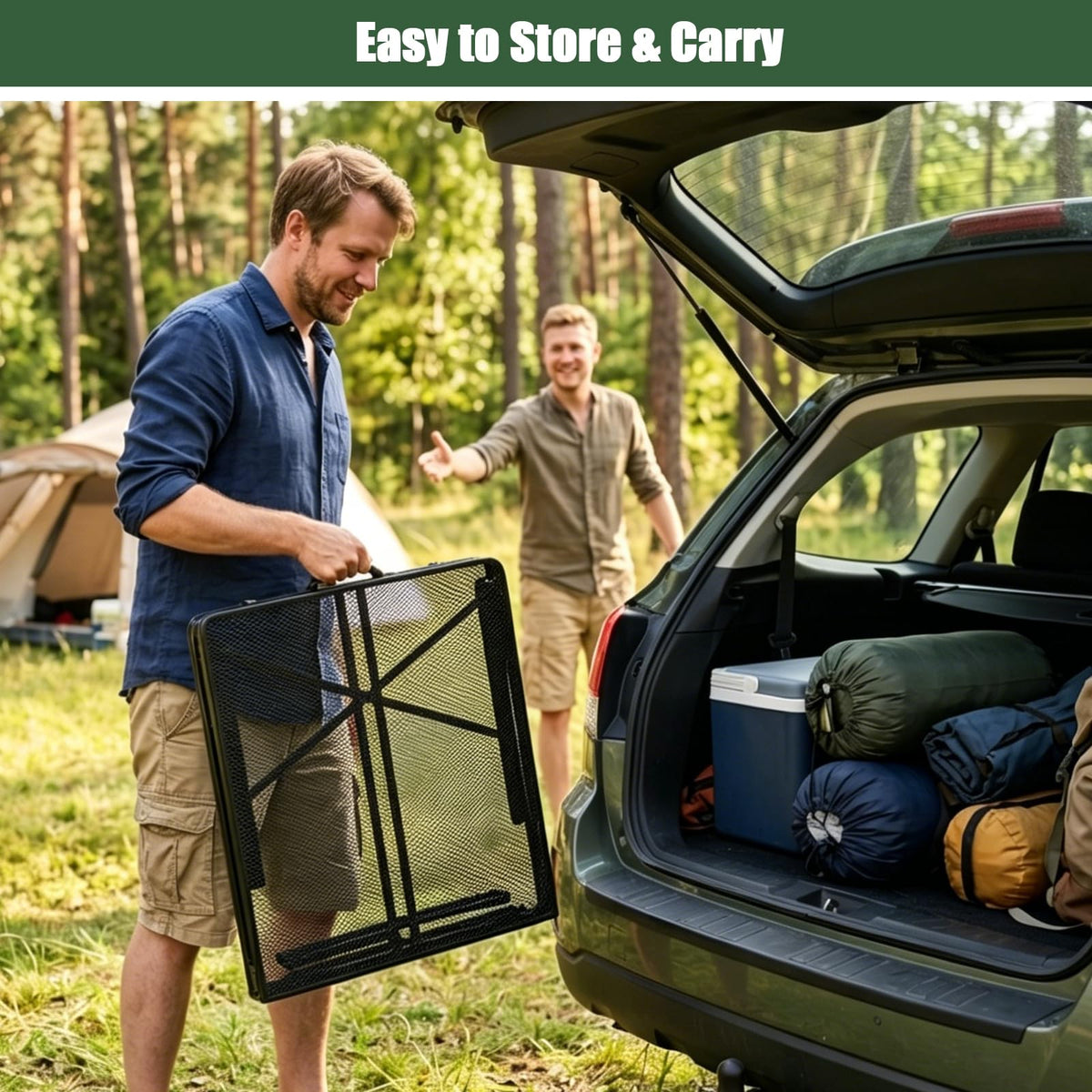 4Ft Metal Folding Camping Table X881767