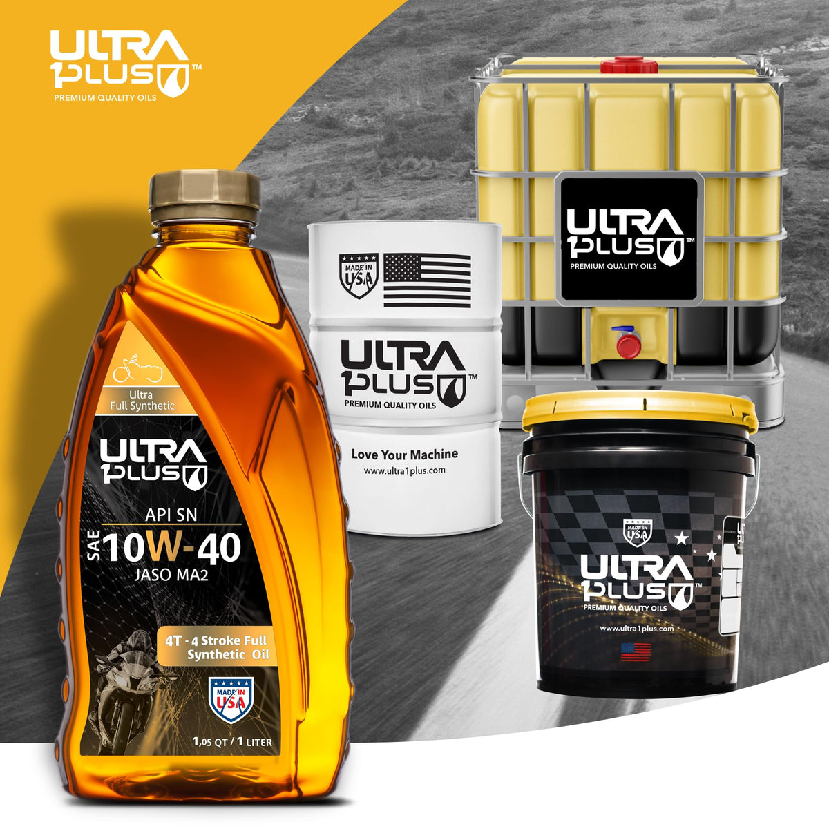 10W-40 Full Synthetic Motorcycle Oil 5 Gallon Pail I4644
