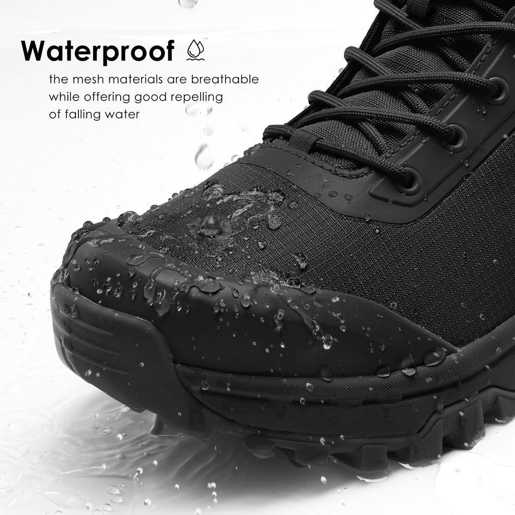 Lightweight Waterproof Side Zipper Work Boots O38324