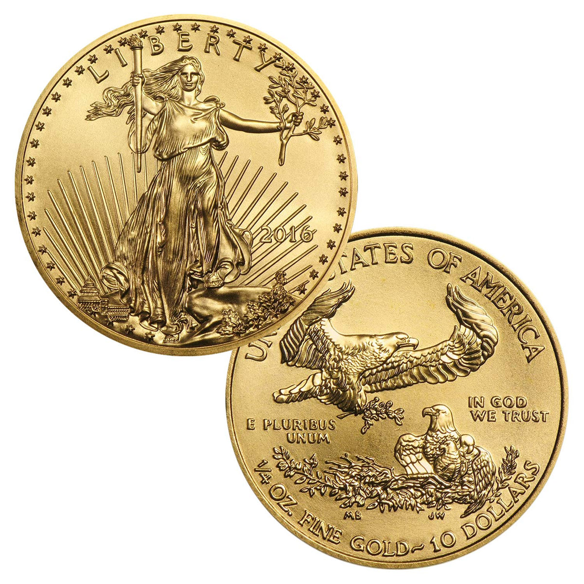 1/4 oz Gold American Eagle Coin Brilliant Uncirculated P306