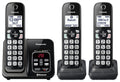 Expandable Cordless Phone System with Answering Machine, 3 Handsets T325089