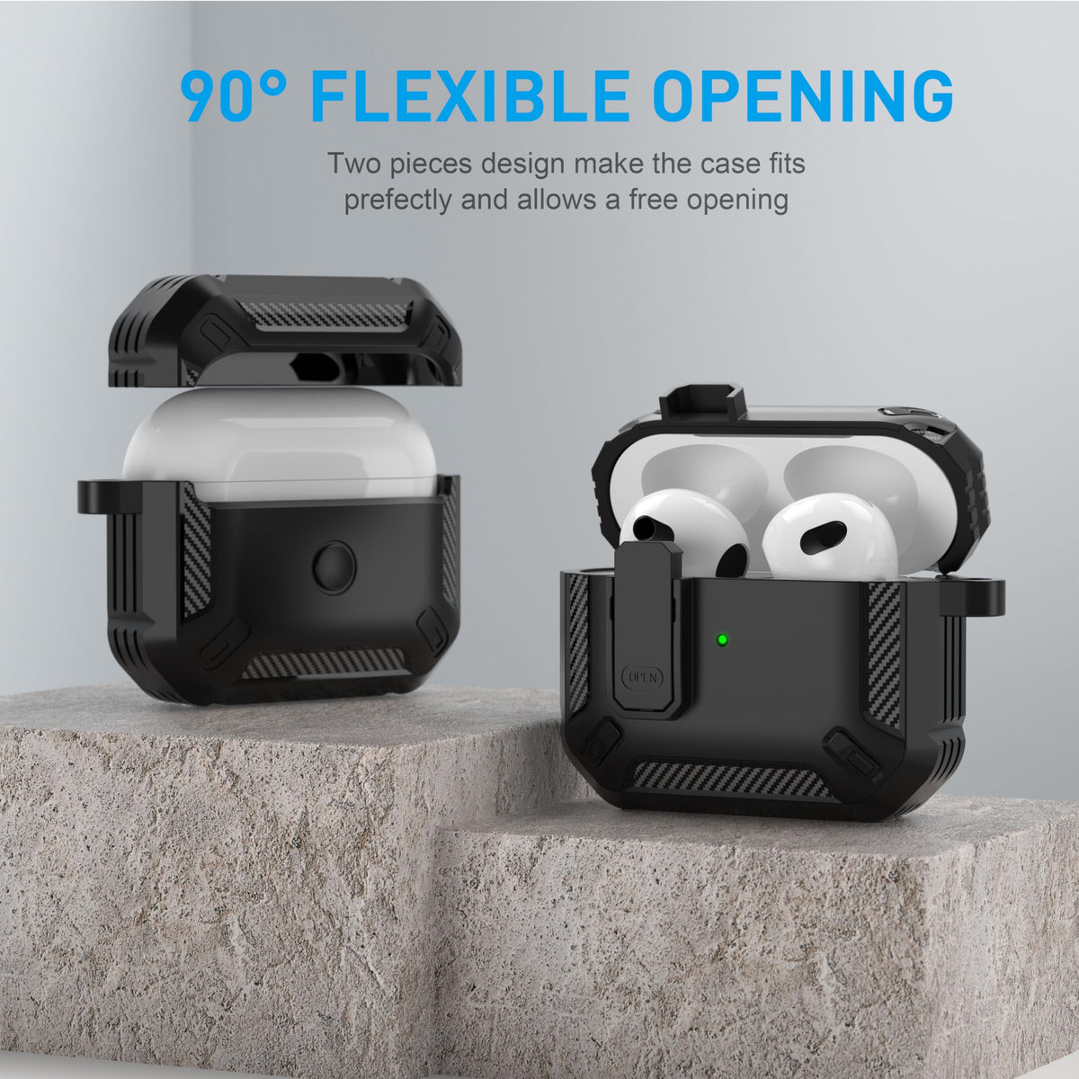Black Magnetic AirPods 3 Case A7689