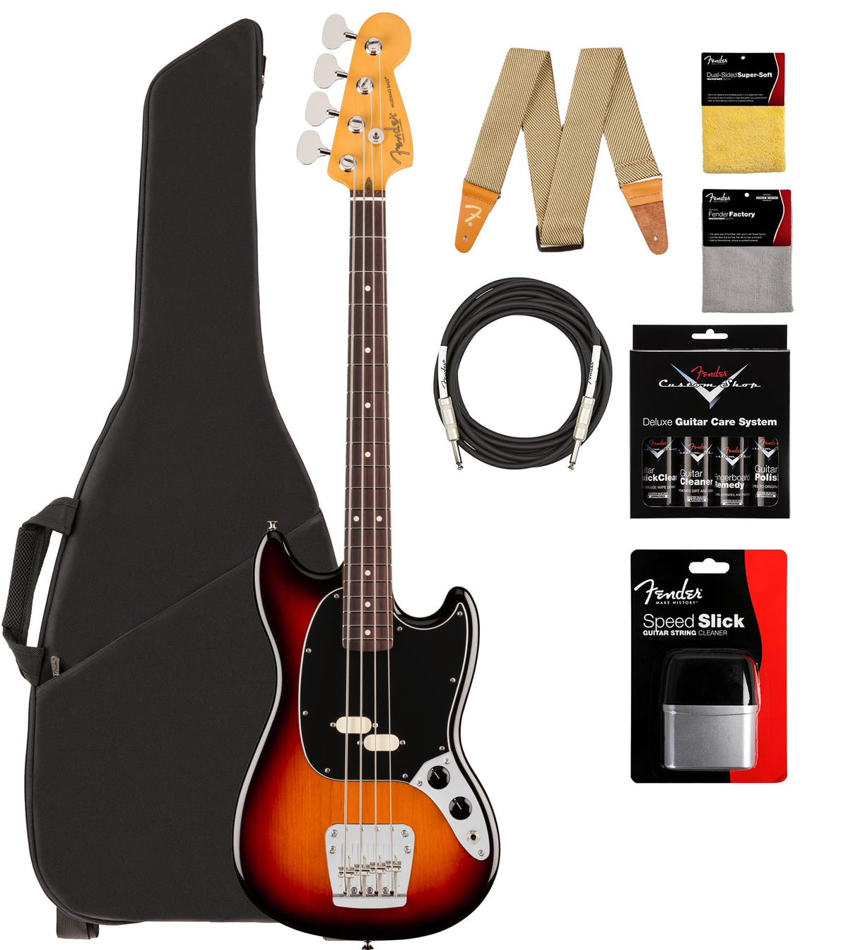 3-Color Sunburst Bass with Gig Bag T476