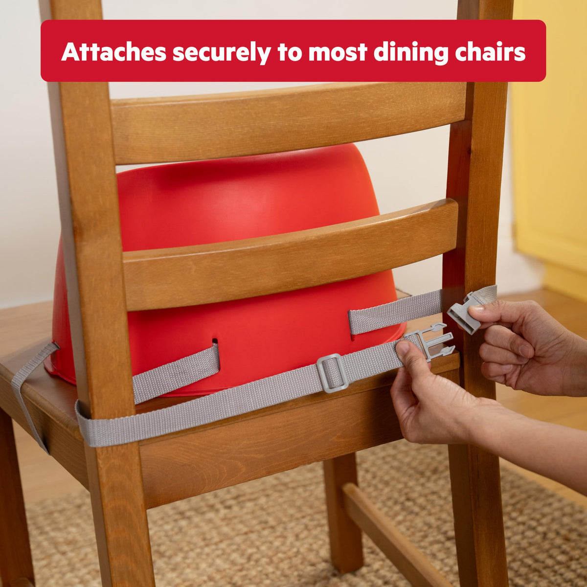 Easy-Clean Baby Booster Feeding Chair with 3-Point Harness V42125