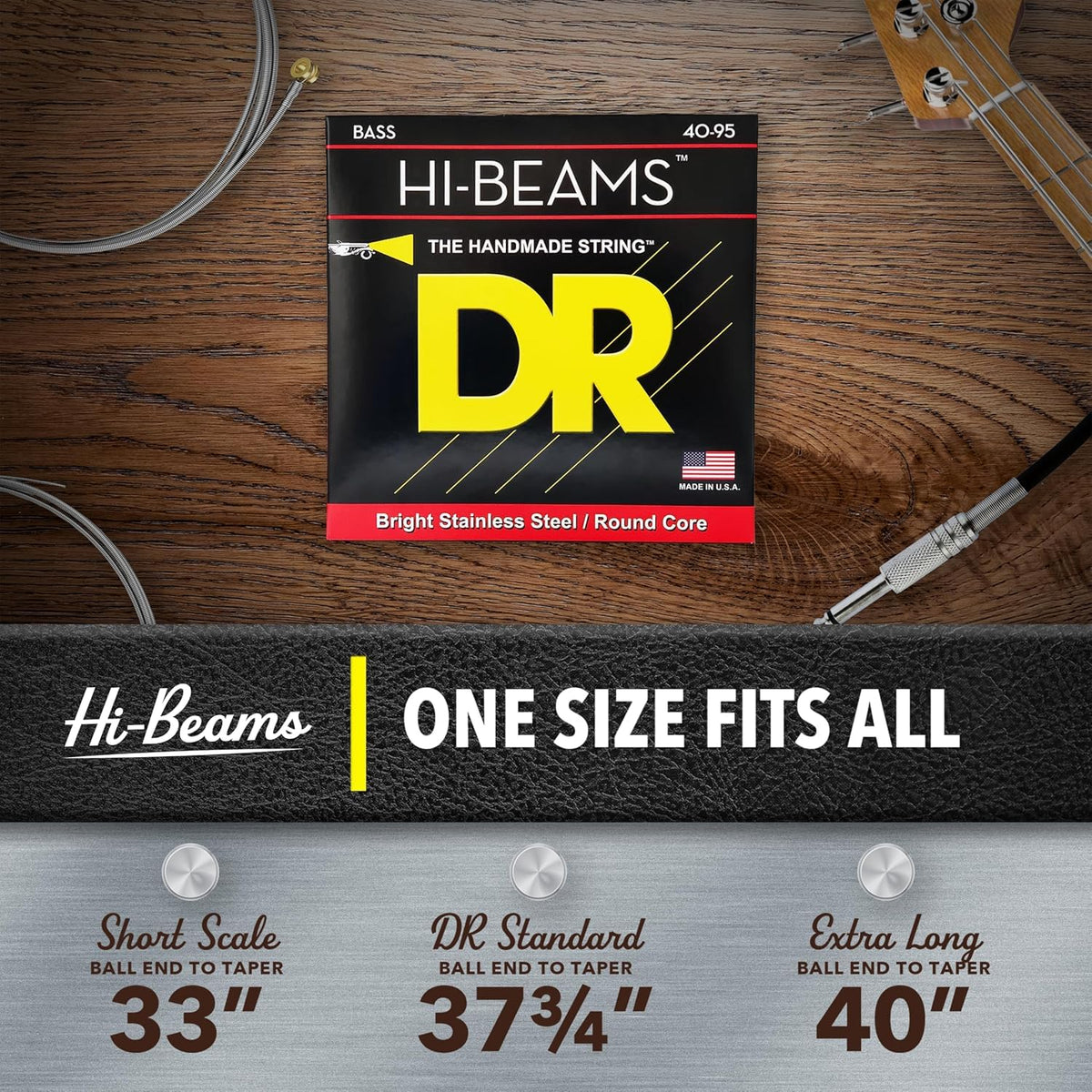 Stainless Steel Bass Strings 45-105 Short P284