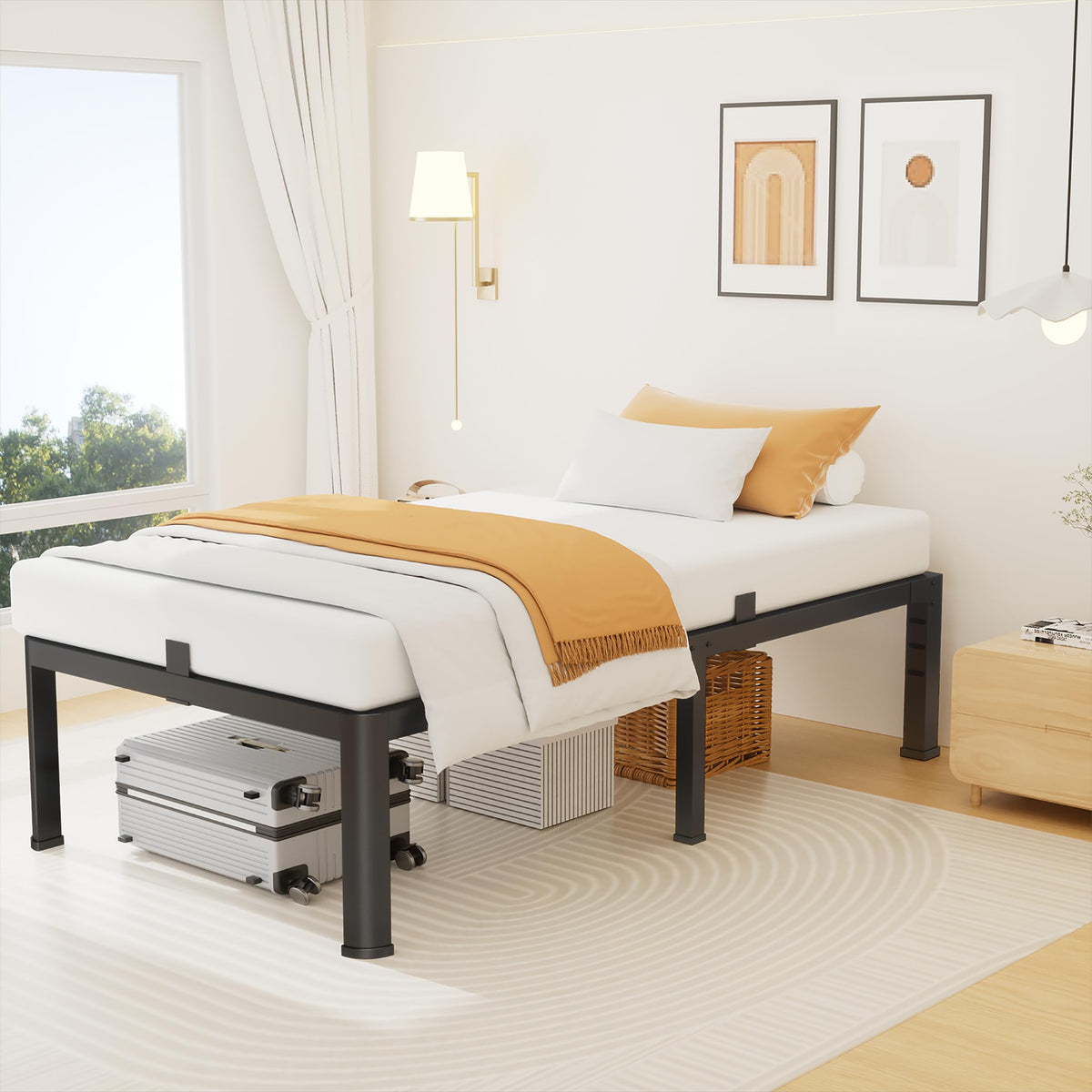 14 Inch Twin Metal Bed Frame X9046