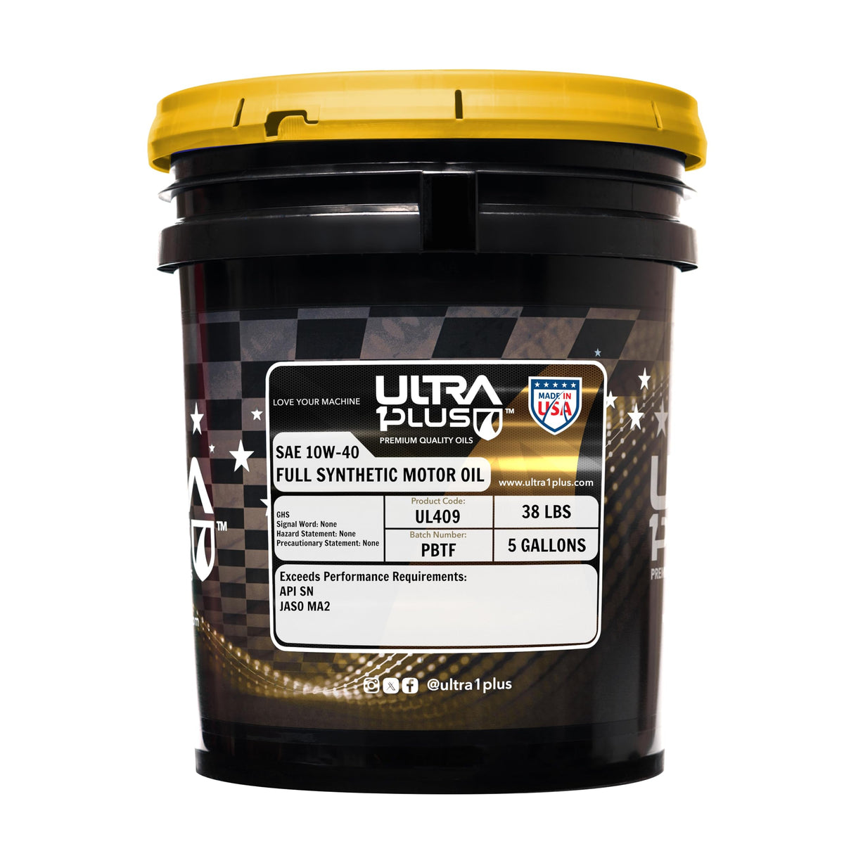 10W-40 Full Synthetic Motorcycle Oil 5 Gallon Pail I4644