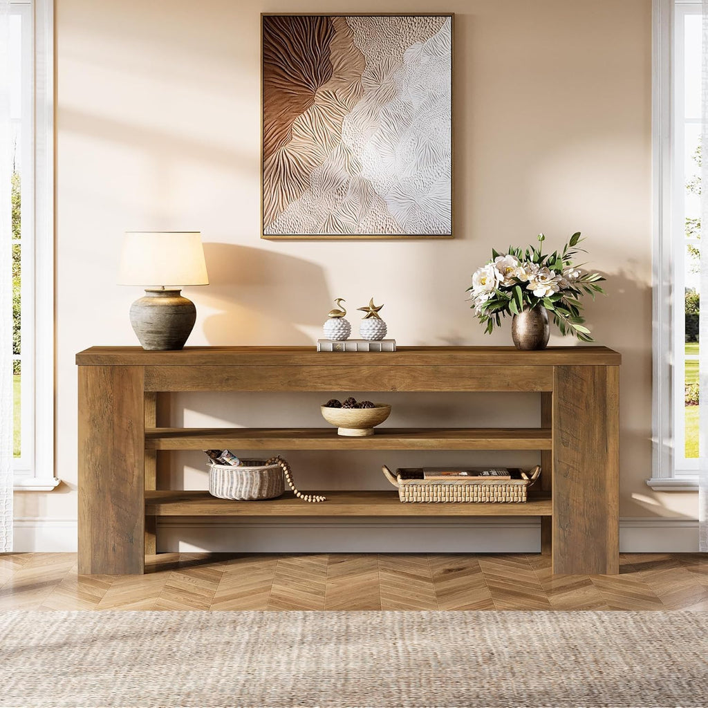 47" TV Stand with 3-Tier Open Storage Shelves Q3259
