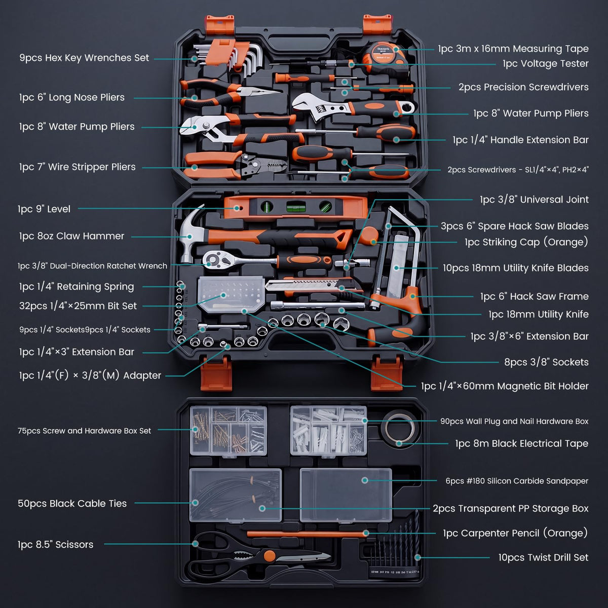 330-Piece Tool Box Set M3029