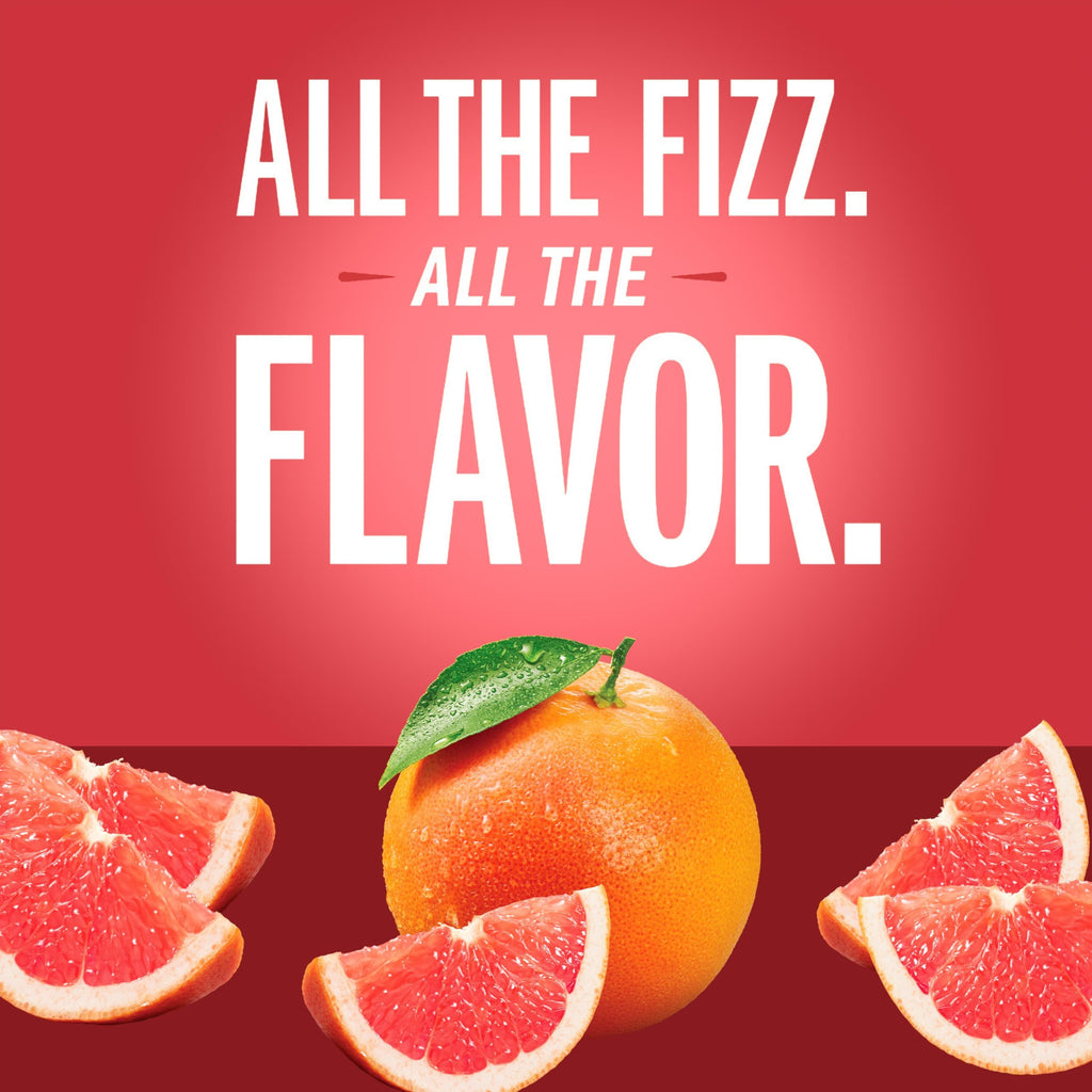 Sparkling Water Juice Beverage Blend, Grapefruit, No Sugar Added, 8.4 FL OZ, 24 Cans P43106