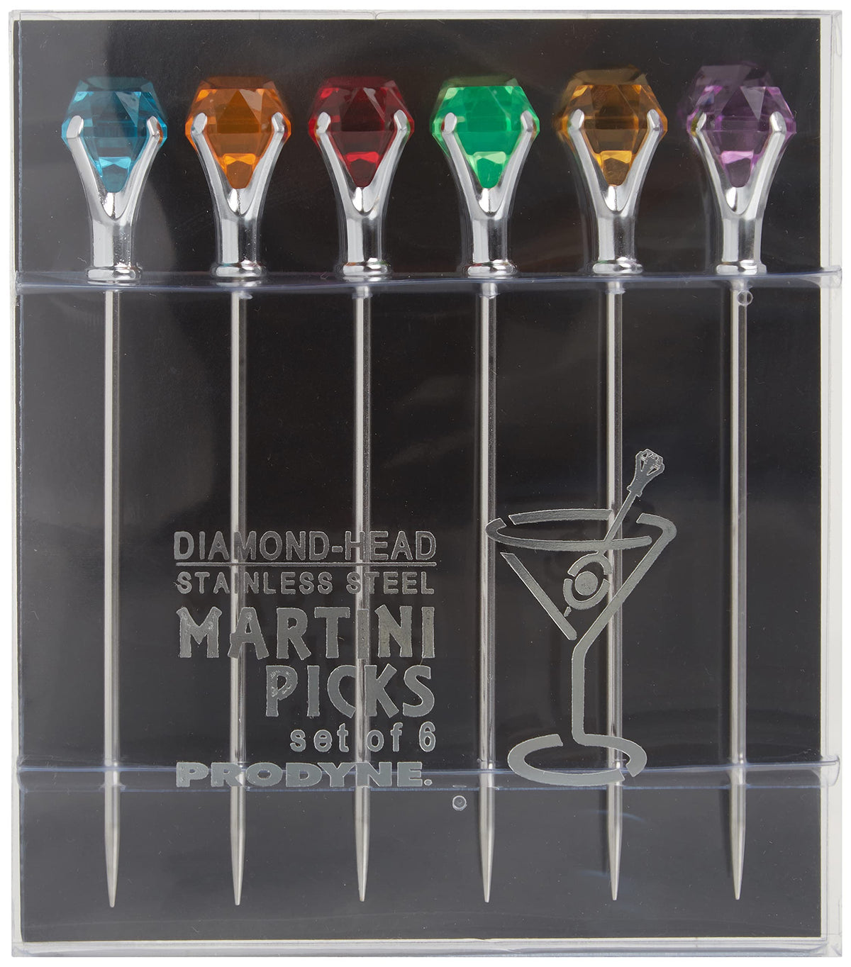 Multicolor Martini Picks Set of 6 L1977